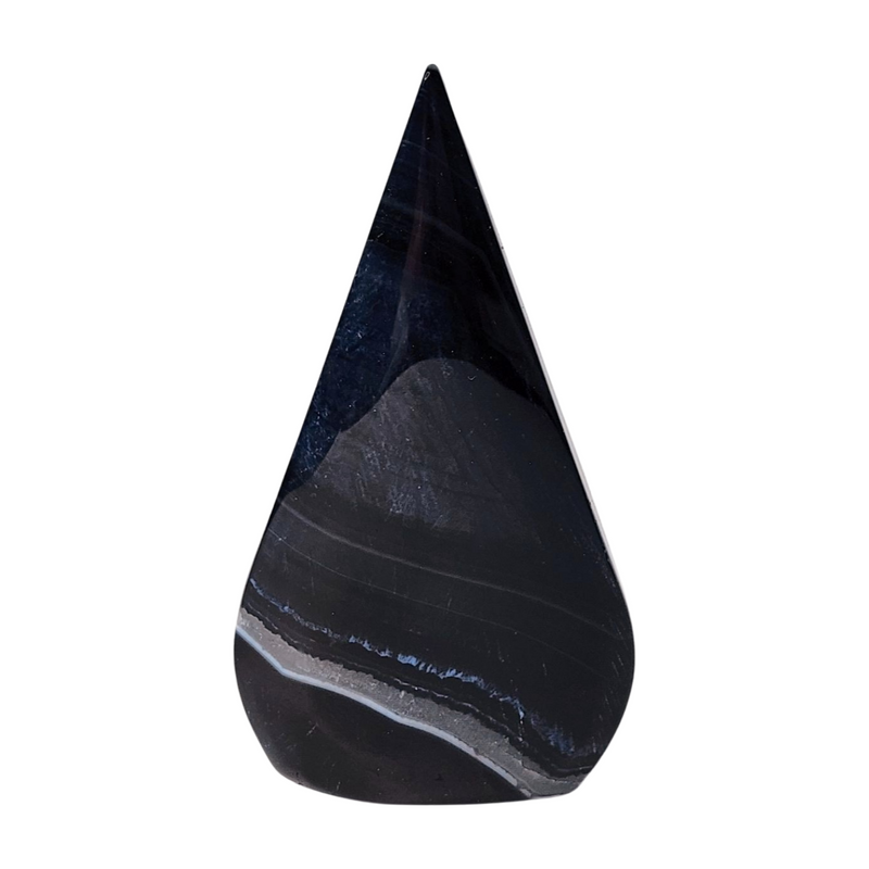 Black Agate Flame - Small