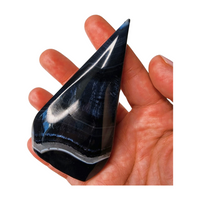 Black Agate Flame - Small