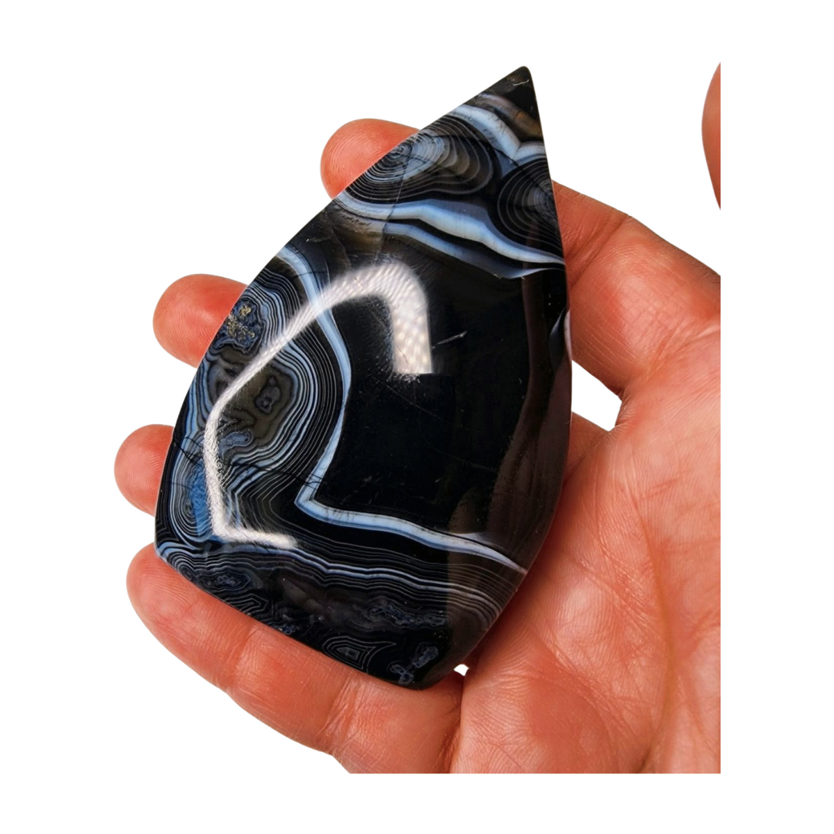 Black Agate Flame - Small