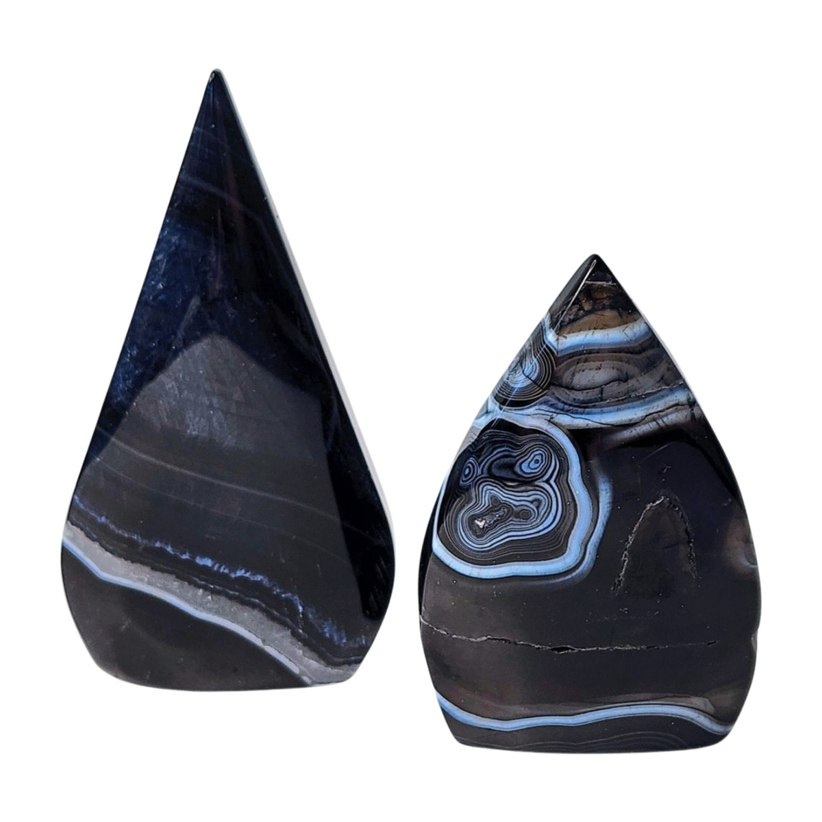 Black Agate Flame - Small