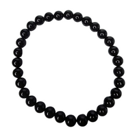 Black Tourmaline Bracelet - 6mm Beads