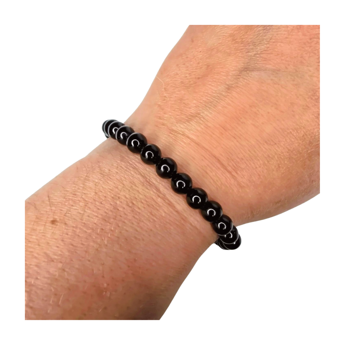 Black Tourmaline Bracelet - 6mm Beads