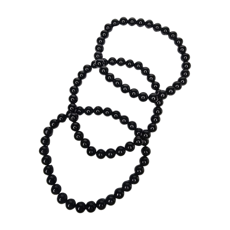 Black Tourmaline Bracelet - 6mm Beads