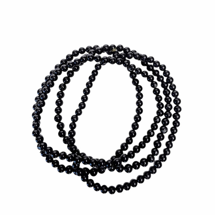 Black Tourmaline 4mm Bracelets