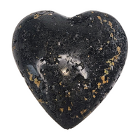 Black Tourmaline Heart with Druzy