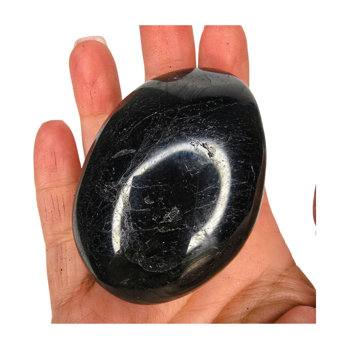 Black Tourmaline Palm Stone