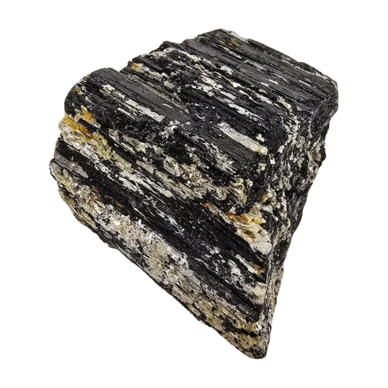 Black Tourmaline with Muscovite Mica Specimen