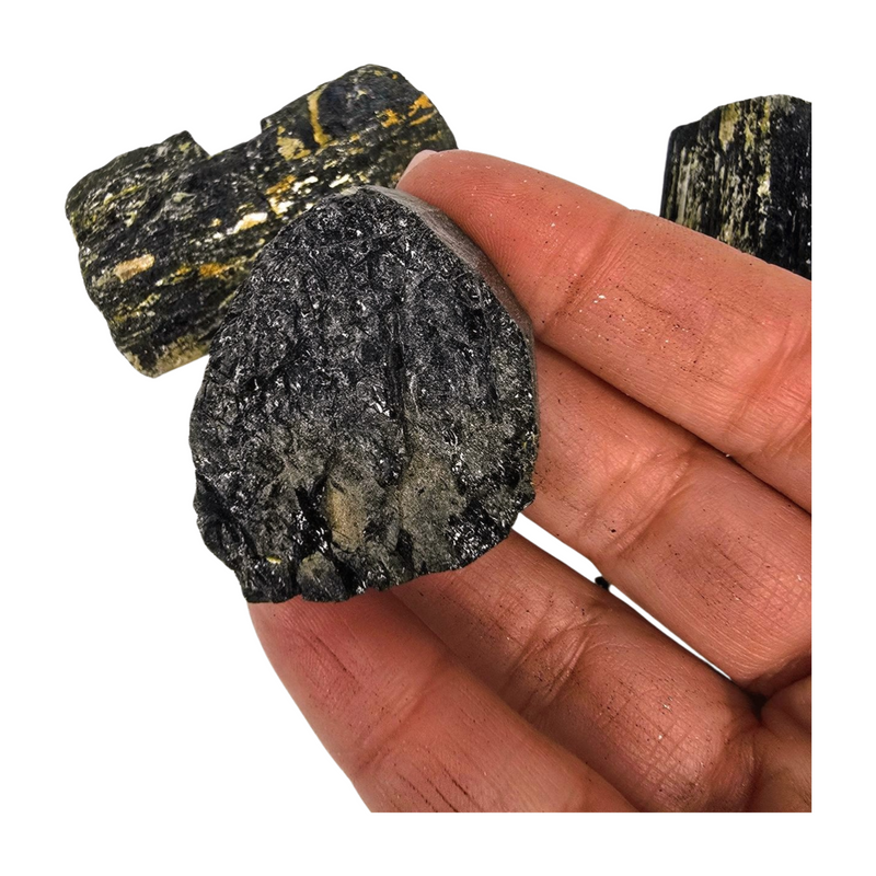 Black Tourmaline with Muscovite Mica Specimen