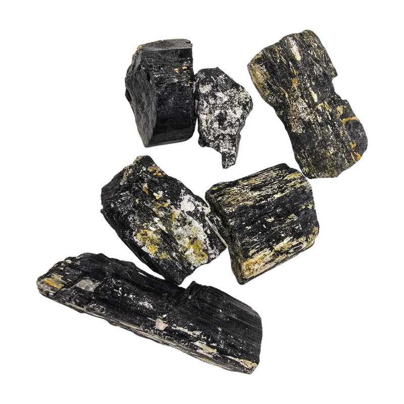 Black Tourmaline with Muscovite Mica Specimen