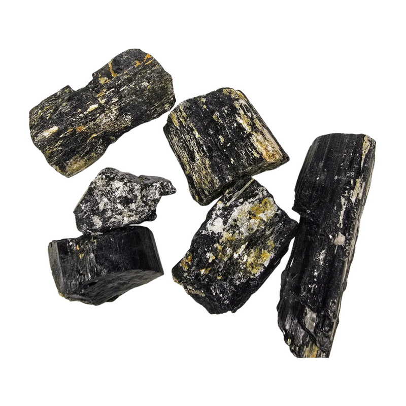 Black Tourmaline with Muscovite Mica Specimen