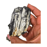 Black Tourmaline with Muscovite Mica Specimen