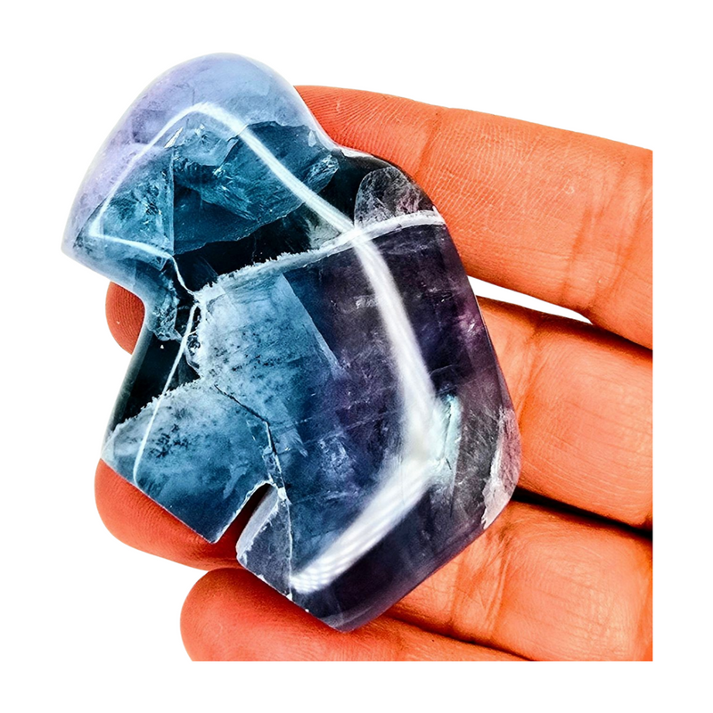 Blue Fluorite Buffalo - Medium