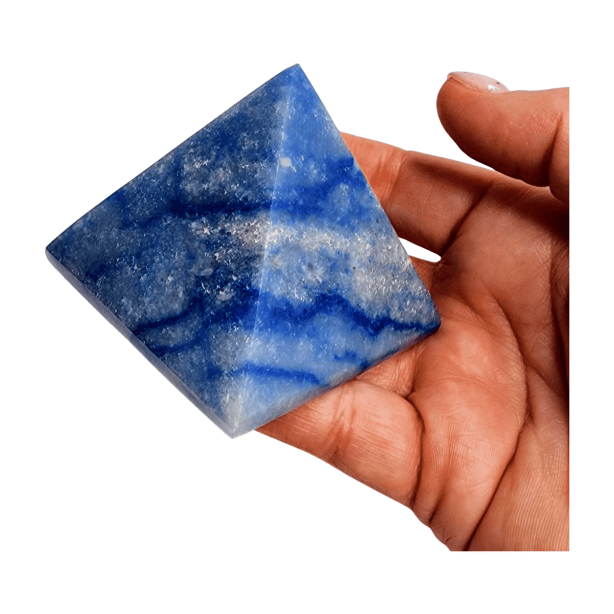 Blue Quartz Pyramid