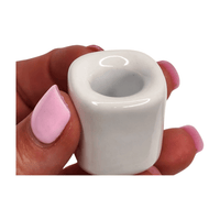 White Candle Holder