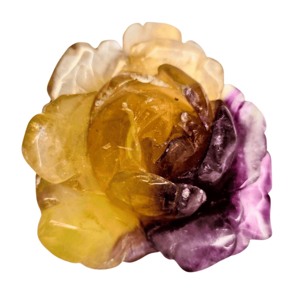 Candy Fluorite Rose with Lamp