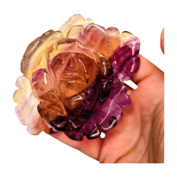 Candy Fluorite Rose with Lamp
