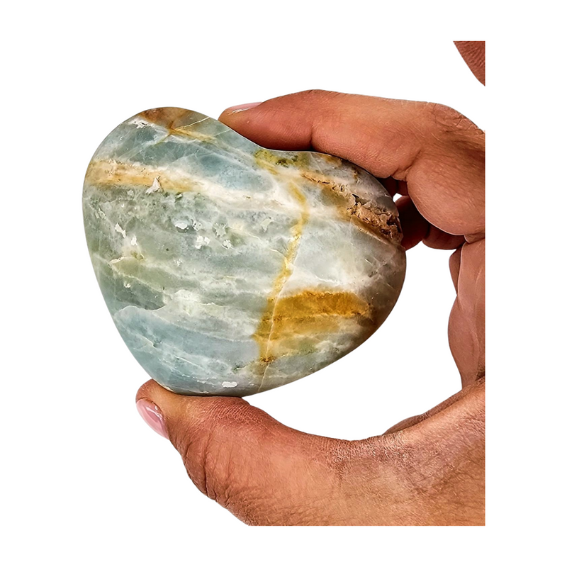 Caribbean Calcite Heart