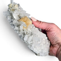 White Celestite with Calcite Specimen