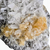 White Celestite with Calcite Specimen