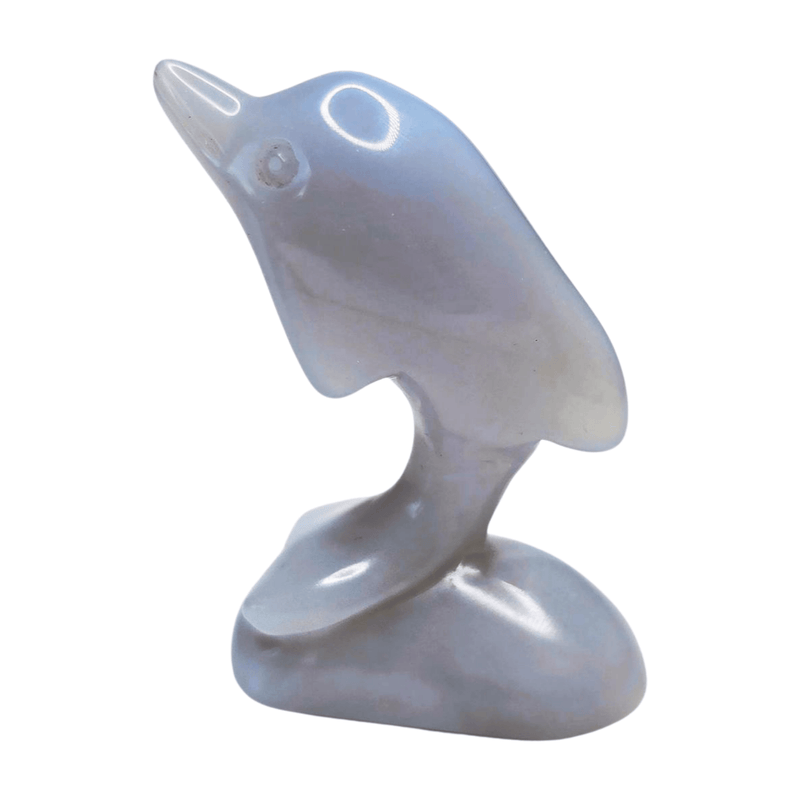 Blue Chalcedony Dolphin - Small