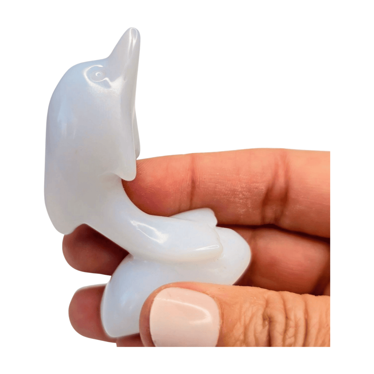 Blue Chalcedony Dolphin - Small