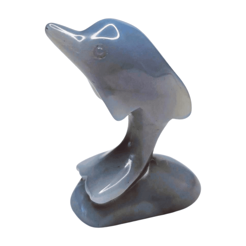 Blue Chalcedony Dolphin - Small