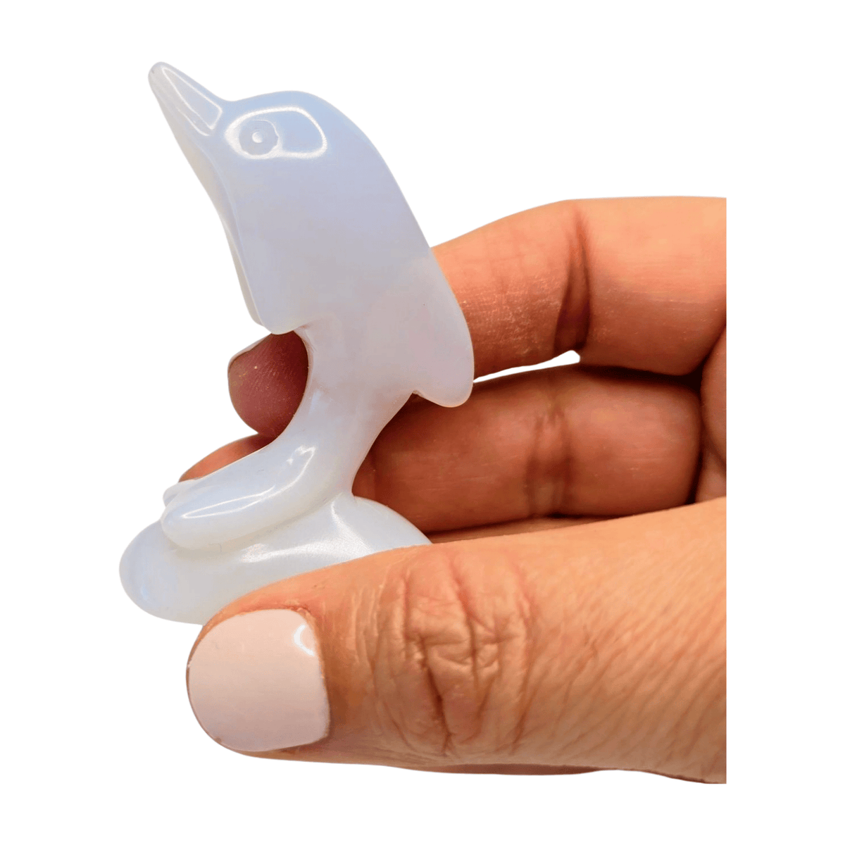 Blue Chalcedony Dolphin - Small