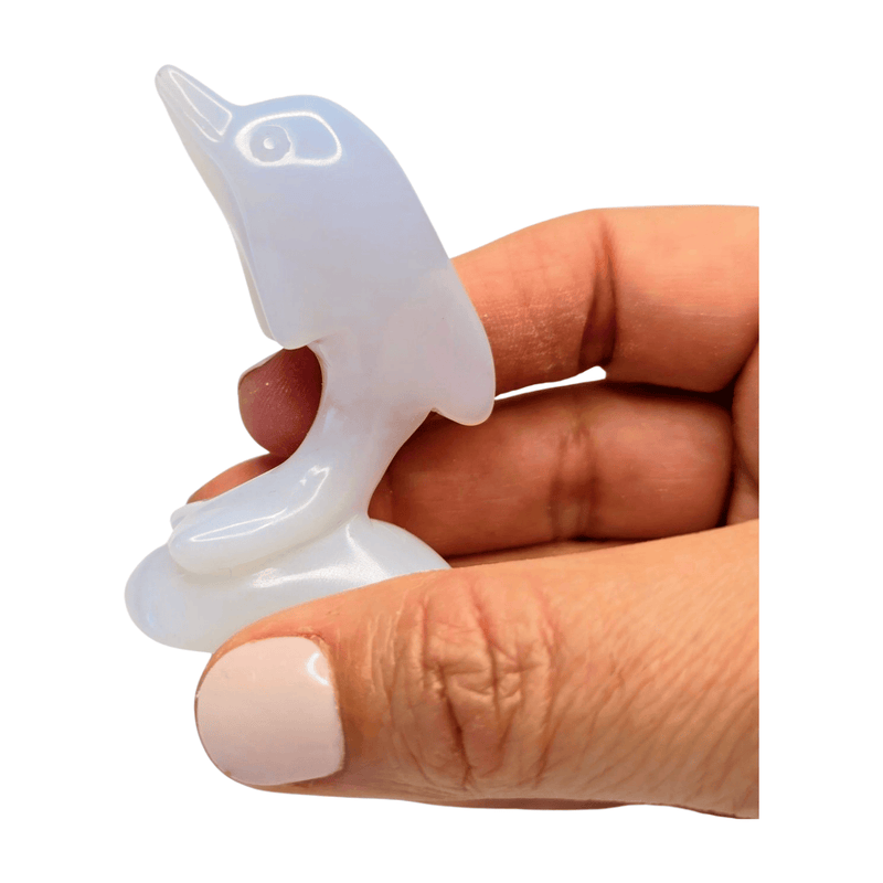 Blue Chalcedony Dolphin - Small