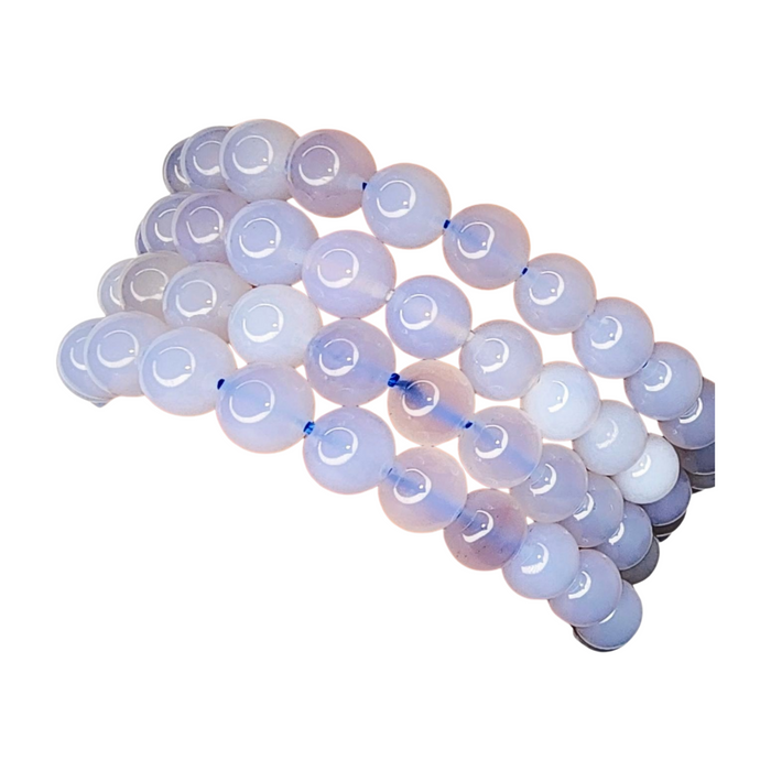 Chalcedony Beaded Bracelet