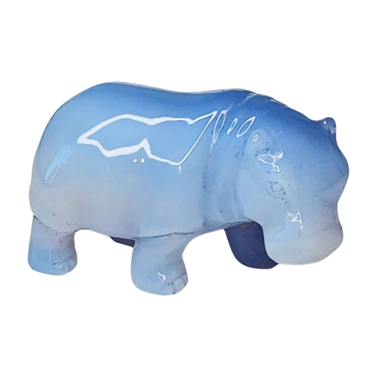 Chalcedony Hippo - Small