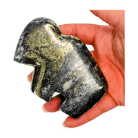 Chalcopyrite Buffalo with Covelite and Quartz