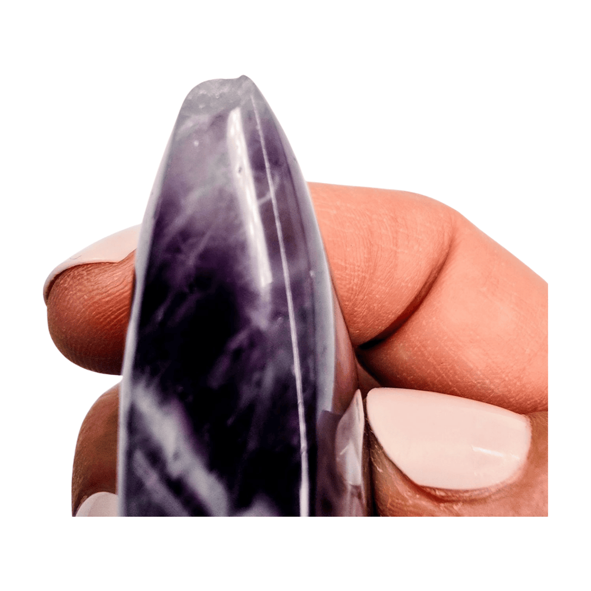 Chevron Amethyst Tear Drop