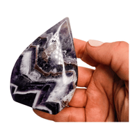 Chevron Amethyst Tear Drop