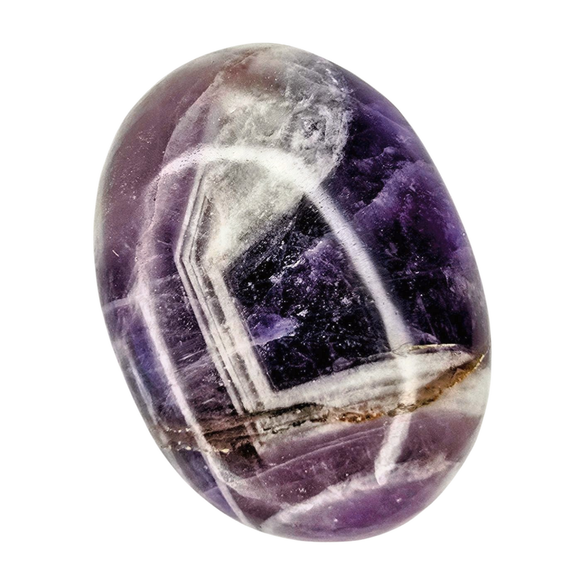 Chevron Amethyst Palm Stone