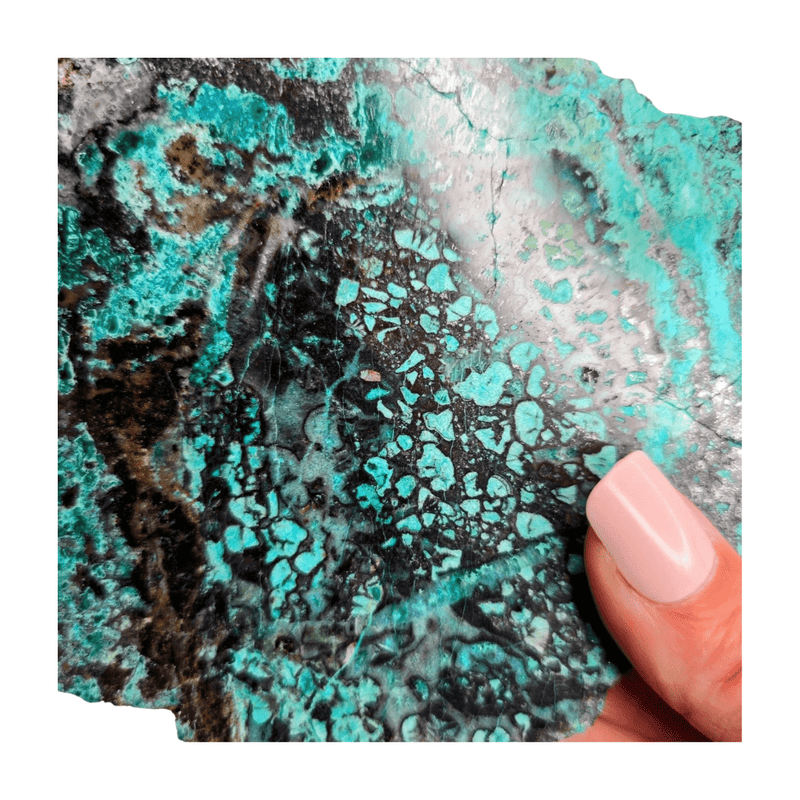 Chrysocolla Polished Slice