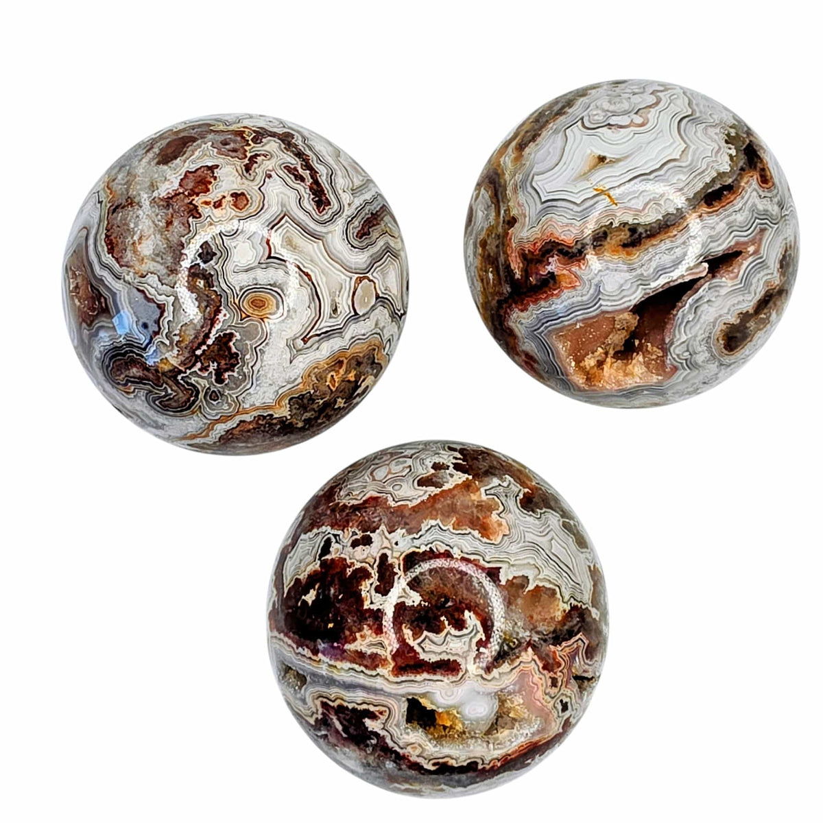 Crazy Lace Agate Sphere