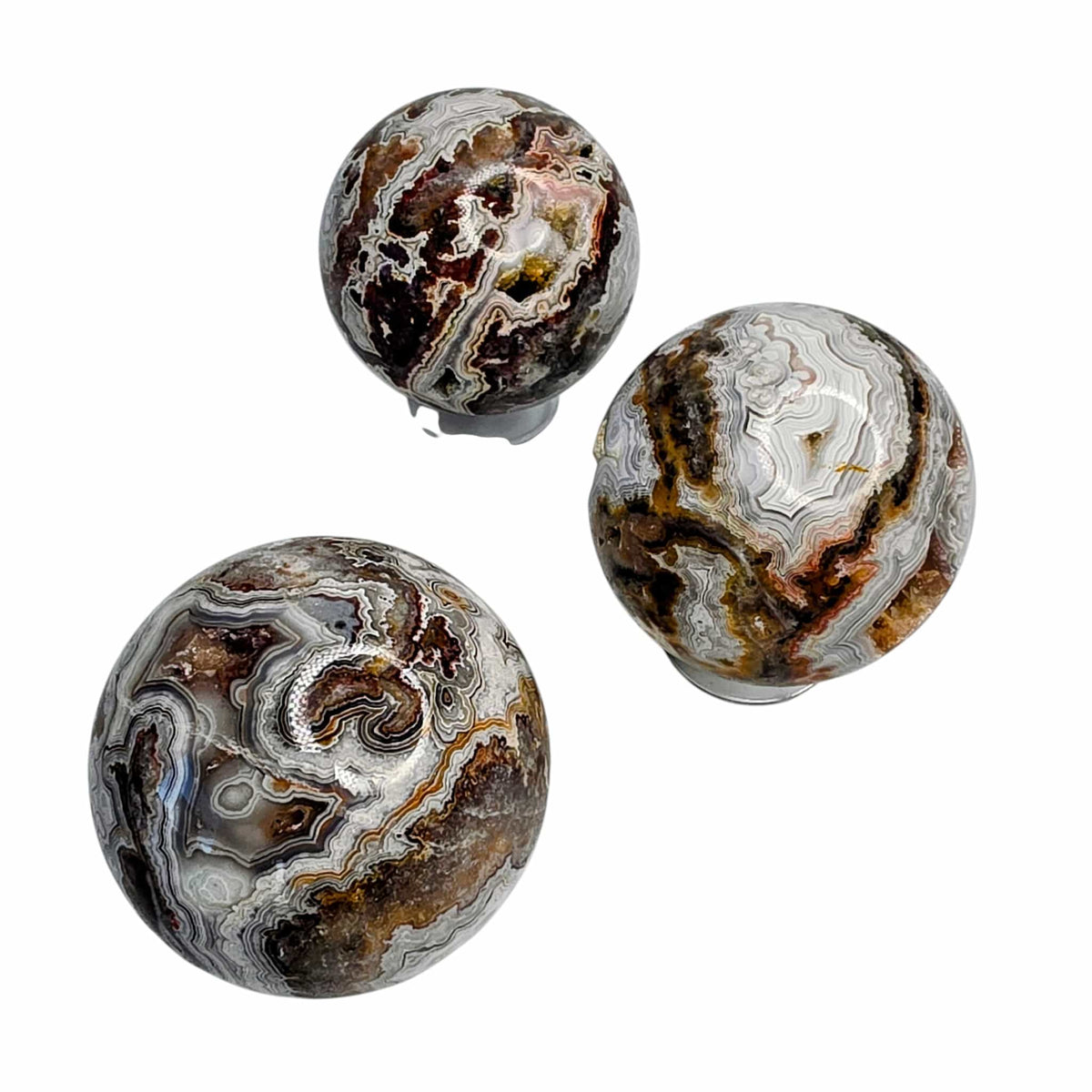 Crazy Lace Agate Sphere