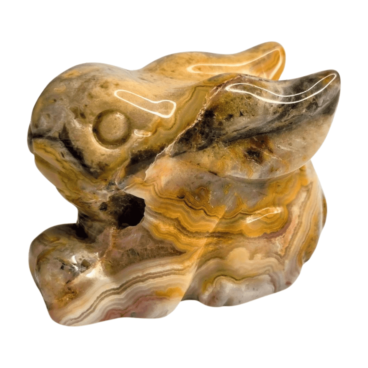 Crazy Lace Agate Rabbit