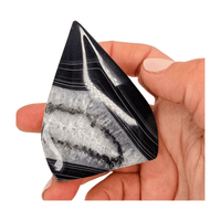 Druzy Black Agate Teardrop