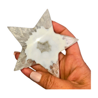 Druzy Quartz Star