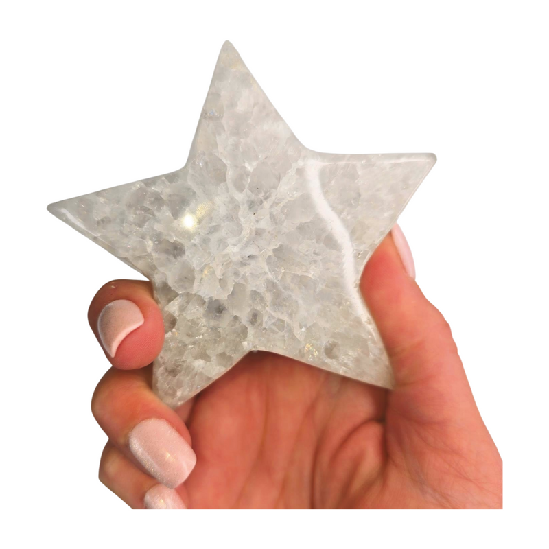 Druzy Quartz Star