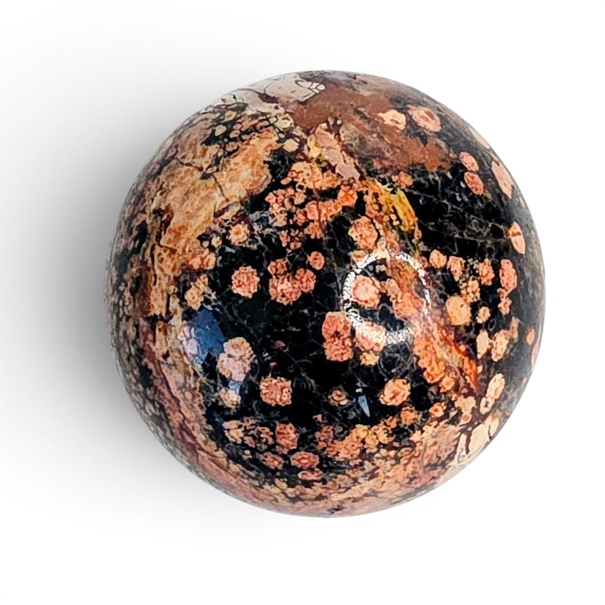 Fireworks Obsidian Sphere