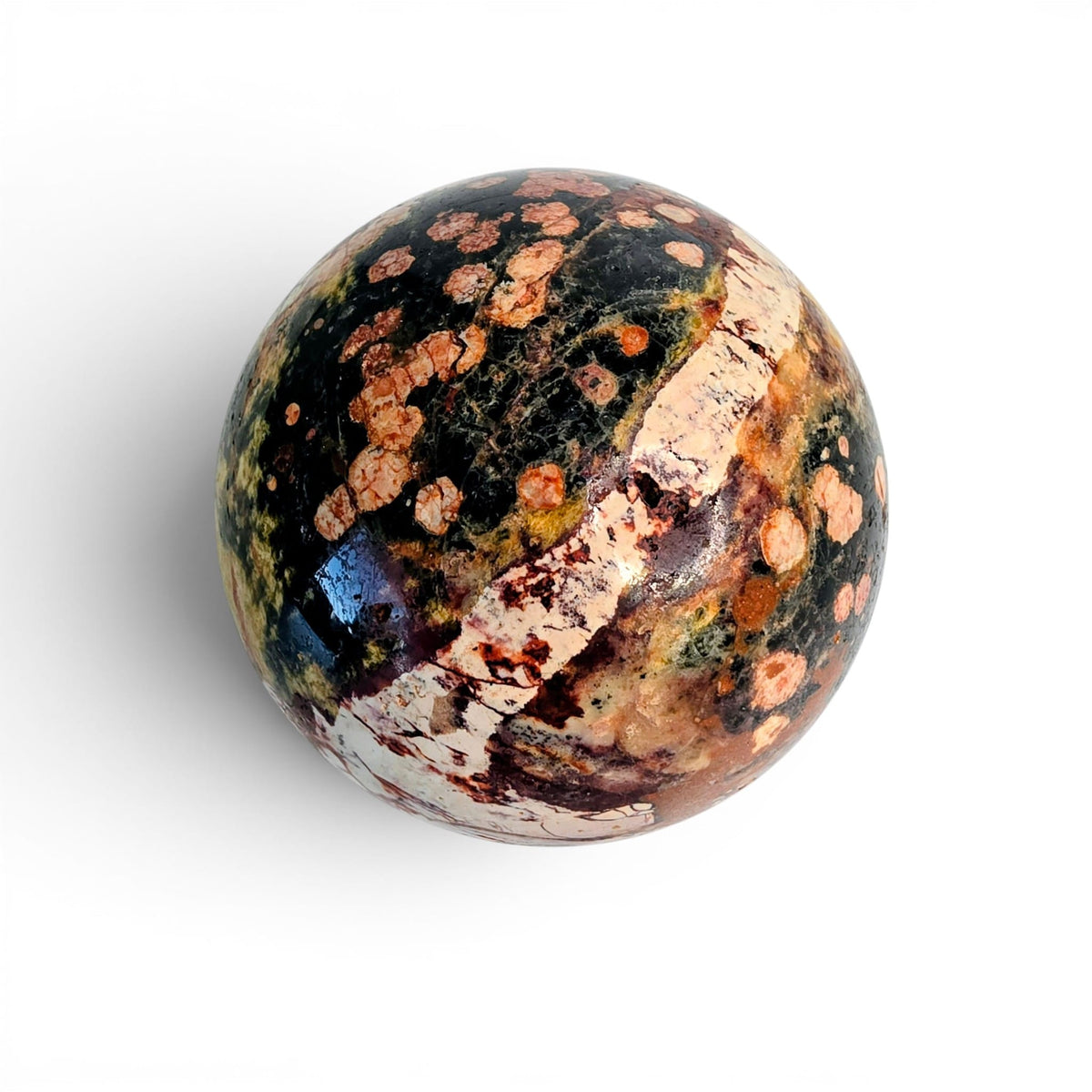 Fireworks Obsidian Sphere