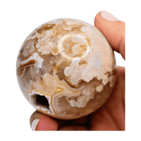 Flower Agate Quartz Sphere