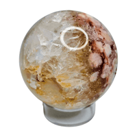 Flower Agate Quartz Sphere