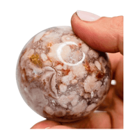 Flower Agate Quartz Sphere