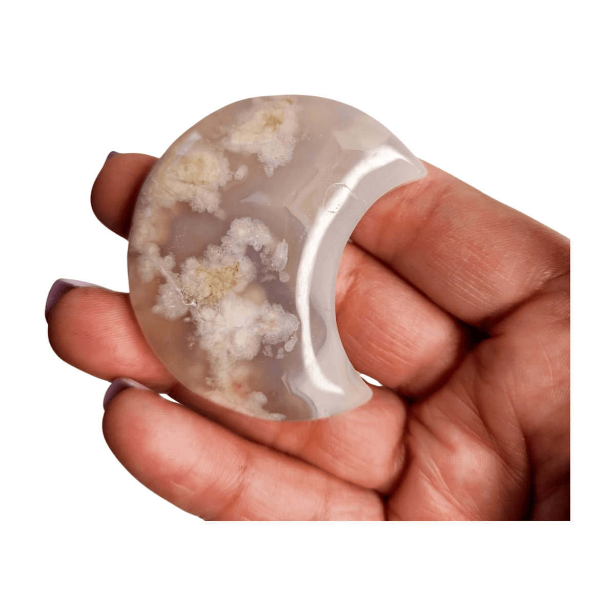 Flower Agate Moon