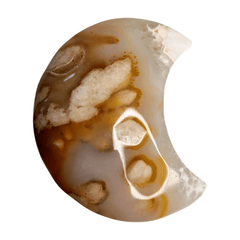 Flower Agate Moon