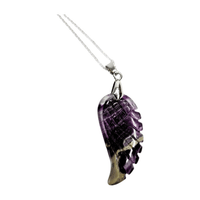 Fluorite Feather Pendant