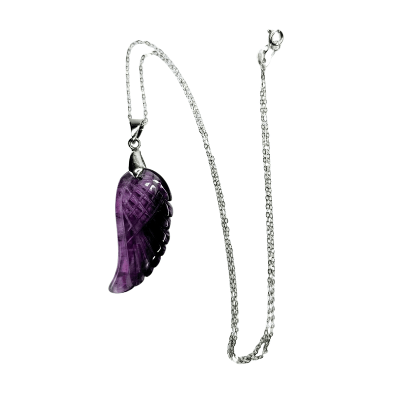 Fluorite Feather Pendant